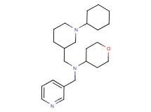 N-[(1-cyclohexyl-3-piperidinyl)methyl]-N-(3-pyridinylmethyl)tetrahydro-2H-pyran-4-amine