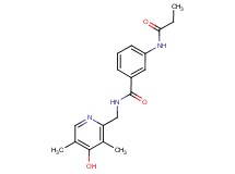 N-[(4-hydroxy-3,5-dimethylpyridin-2-yl)methyl]-3-(propionylamino)benzamide