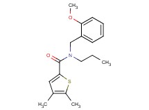 N-(2-methoxybenzyl)-4,5-dimethyl-N-propylthiophene-2-carboxamide