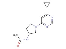 N-[1-(6-cyclopropylpyrimidin-4-yl)pyrrolidin-3-yl]acetamide