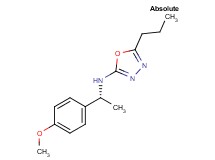 N-[(1R)-1-(4-methoxyphenyl)ethyl]-5-propyl-1,3,4-oxadiazol-2-amine