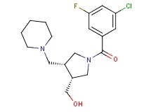 [(3R*,4R*)-1-(3-chloro-5-fluorobenzoyl)-4-(piperidin-1-ylmethyl)pyrrolidin-3-yl]methanol
