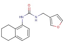 N-(3-furylmethyl)-N'-(5,6,7,8-tetrahydronaphthalen-1-yl)urea