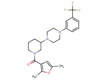 1-[1-(2,5-dimethyl-3-furoyl)-3-piperidinyl]-4-[3-(trifluoromethyl)phenyl]piperazine