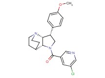(2R*,3R*,6R*)-5-[(5-chloropyridin-3-yl)carbonyl]-3-(4-methoxyphenyl)-1,5-diazatricyclo[5.2.2.0~2,6~]undecane