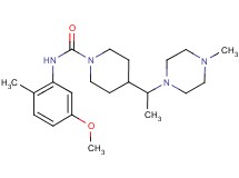 N-(5-methoxy-2-methylphenyl)-4-[1-(4-methylpiperazin-1-yl)ethyl]piperidine-1-carboxamide