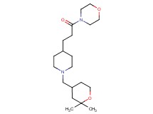 4-(3-{1-[(2,2-dimethyltetrahydro-2H-pyran-4-yl)methyl]-4-piperidinyl}propanoyl)morpholine
