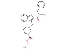 ethyl 1-[(2-{[benzyl(methyl)amino]carbonyl}imidazo[1,2-a]pyridin-3-yl)methyl]-3-piperidinecarboxylate