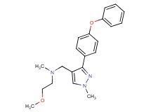 (2-methoxyethyl)methyl{[1-methyl-3-(4-phenoxyphenyl)-1H-pyrazol-4-yl]methyl}amine