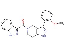 5-(1H-indazol-3-ylcarbonyl)-3-(2-methoxyphenyl)-4,5,6,7-tetrahydro-1H-pyrazolo[4,3-c]pyridine
