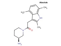 (3S)-1-[(2,4,7-trimethyl-1H-indol-3-yl)acetyl]-3-piperidinamine hydrochloride