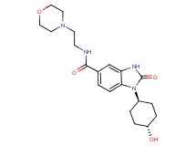 1-(trans-4-hydroxycyclohexyl)-N-(2-morpholin-4-ylethyl)-2-oxo-2,3-dihydro-1H-benzimidazole-5-carboxamide