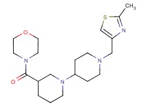 1'-[(2-methyl-1,3-thiazol-4-yl)methyl]-3-(morpholin-4-ylcarbonyl)-1,4'-bipiperidine