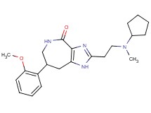 2-{2-[cyclopentyl(methyl)amino]ethyl}-7-(2-methoxyphenyl)-5,6,7,8-tetrahydroimidazo[4,5-c]azepin-4(1H)-one