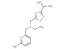 N-[(3-isopropyl-1,2,4-oxadiazol-5-yl)methyl]-N-[(6-methylpyridin-2-yl)methyl]ethanamine