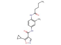 5-cyclopropyl-N-[3-methyl-4-(pentanoylamino)phenyl]isoxazole-4-carboxamide