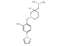 3-[(dimethylamino)methyl]-1-[2-methyl-4-(1H-pyrazol-1-yl)benzyl]-3-piperidinol