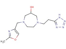 1-[(2-methyl-1,3-oxazol-4-yl)methyl]-4-[2-(1H-tetrazol-5-yl)ethyl]-1,4-diazepan-6-ol