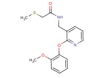 N-{[2-(2-methoxyphenoxy)-3-pyridinyl]methyl}-2-(methylthio)acetamide