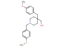 {4-(4-methoxybenzyl)-1-[4-(methylthio)benzyl]-4-piperidinyl}methanol