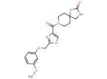 8-({2-[(3-methoxyphenoxy)methyl]-1,3-oxazol-4-yl}carbonyl)-1-oxa-3,8-diazaspiro[4.5]decan-2-one