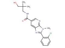 2-(2-chlorophenyl)-N-(3-hydroxy-2,2-dimethylpropyl)-3-methyl-3H-imidazo[4,5-b]pyridine-6-carboxamide