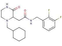 2-[1-(cyclohexylmethyl)-3-oxo-2-piperazinyl]-N-(2,3-difluorobenzyl)acetamide
