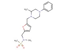 N-methyl-N-({5-[(2-methyl-4-phenylpiperazin-1-yl)methyl]-2-furyl}methyl)methanesulfonamide