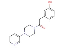 3-{2-oxo-2-[4-(3-pyridinyl)-1-piperazinyl]ethyl}phenol trifluoroacetate (salt)