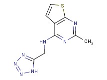 2-methyl-N-(1H-tetrazol-5-ylmethyl)thieno[2,3-d]pyrimidin-4-amine