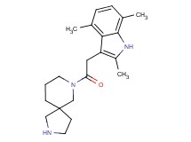 7-[(2,4,7-trimethyl-1H-indol-3-yl)acetyl]-2,7-diazaspiro[4.5]decane hydrochloride