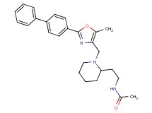 N-[2-(1-{[2-(4-biphenylyl)-5-methyl-1,3-oxazol-4-yl]methyl}-2-piperidinyl)ethyl]acetamide