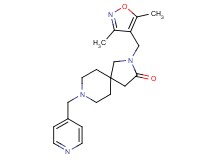 2-[(3,5-dimethylisoxazol-4-yl)methyl]-8-(pyridin-4-ylmethyl)-2,8-diazaspiro[4.5]decan-3-one