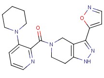 3-isoxazol-5-yl-5-[(3-piperidin-1-ylpyridin-2-yl)carbonyl]-4,5,6,7-tetrahydro-1H-pyrazolo[4,3-c]pyridine
