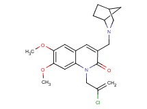 3-(2-azabicyclo[2.2.1]hept-2-ylmethyl)-1-(2-chloro-2-propen-1-yl)-6,7-dimethoxy-2(1H)-quinolinone