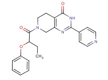 7-(2-phenoxybutanoyl)-2-pyridin-4-yl-5,6,7,8-tetrahydropyrido[3,4-d]pyrimidin-4(3H)-one