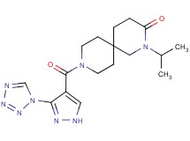 2-isopropyl-9-{[3-(1H-tetrazol-1-yl)-1H-pyrazol-4-yl]carbonyl}-2,9-diazaspiro[5.5]undecan-3-one