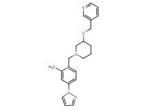 3-[({1-[2-methyl-4-(1H-pyrazol-1-yl)benzyl]-3-piperidinyl}oxy)methyl]pyridine