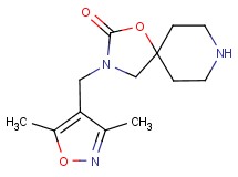 3-[(3,5-dimethyl-4-isoxazolyl)methyl]-1-oxa-3,8-diazaspiro[4.5]decan-2-one hydrochloride