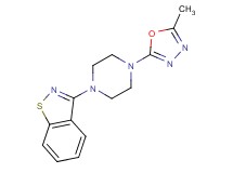 3-[4-(5-methyl-1,3,4-oxadiazol-2-yl)piperazin-1-yl]-1,2-benzisothiazole