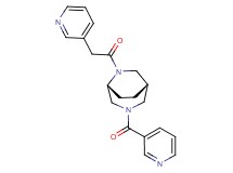 (1S*,5R*)-6-(3-pyridinylacetyl)-3-(3-pyridinylcarbonyl)-3,6-diazabicyclo[3.2.2]nonane