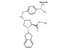 (4R)-1-(2,3-dihydro-1H-inden-2-yl)-4-{[4-(dimethylamino)benzyl]amino}-N-methyl-L-prolinamide