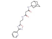 N-1-adamantyl-N'-[2-(3-pyridin-2-yl-1,2,4-oxadiazol-5-yl)ethyl]malonamide