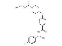N-[1-(4-fluorophenyl)ethyl]-4-{[1-(methoxyacetyl)-4-piperidinyl]oxy}benzamide