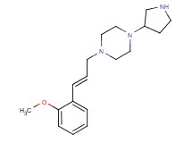 1-[(2E)-3-(2-methoxyphenyl)-2-propen-1-yl]-4-(3-pyrrolidinyl)piperazine dihydrochloride