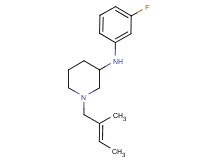 N-(3-fluorophenyl)-1-[(2E)-2-methyl-2-buten-1-yl]-3-piperidinamine