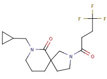 7-(cyclopropylmethyl)-2-(4,4,4-trifluorobutanoyl)-2,7-diazaspiro[4.5]decan-6-one