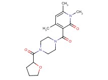 1,4,6-trimethyl-3-{[4-(tetrahydrofuran-2-ylcarbonyl)piperazin-1-yl]carbonyl}pyridin-2(1H)-one