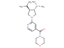 (3S*,4R*)-4-isopropyl-N,N-dimethyl-1-[4-(4-morpholinylcarbonyl)-2-pyridinyl]-3-pyrrolidinamine