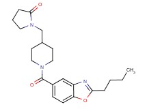 1-({1-[(2-butyl-1,3-benzoxazol-5-yl)carbonyl]-4-piperidinyl}methyl)-2-pyrrolidinone